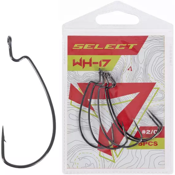 Гачок Select WH-17 #2/0 (5 шт / уп), Номер гачка, №: 2/0, фото 